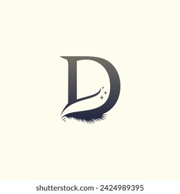 Wimpern Logo Design Vektor für Business Beauty