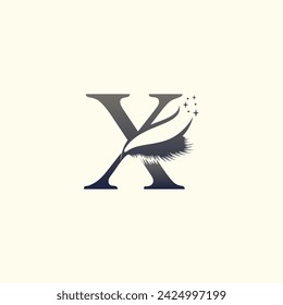 Eyelashes logo design vector for business beauty