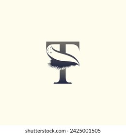 Eyelashes logo design vector for business beauty