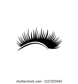 eyelashes logo icon design template vector