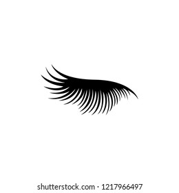 eyelashes logo icon design template vector