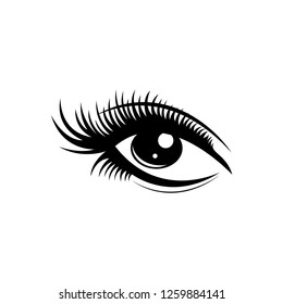 Eyelashes Logo Icon Design Template Vector Stock Vector (Royalty Free ...