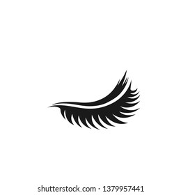 eyelashes logo icon design template vector