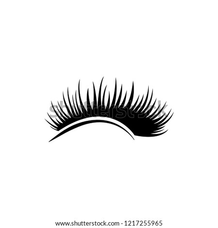 eyelashes logo icon design template vector