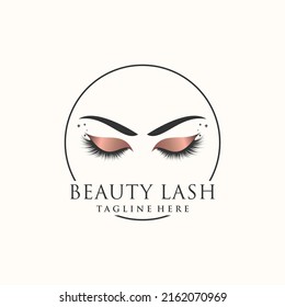 Eyelashes Logo Icon Modern Beauty Concept Stock Vector (Royalty Free ...