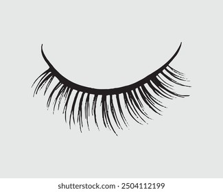 Eyelashes set on white background, vector, false, lash, vector illustration, girl, salon, eyelash, illustration.eps
