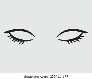 Eyelashes set on white background, illustration, vector, false, lash, eyelash, vector illustration, girl, salon.eps
