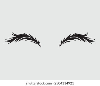 Eyelashes set on white background, girl, salon, illustration, vector, false, lash, eyelash, vector illustration.eps
