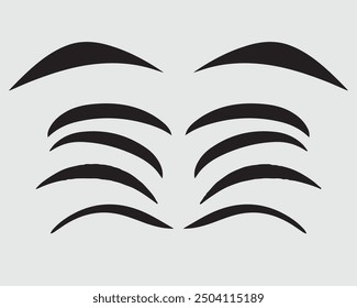 Eyelashes set on white background, false, lash, vector illustration, girl, vector, salon, eyelash, illustration.eps
