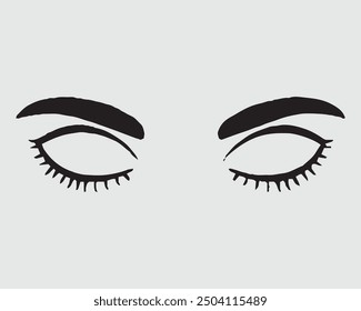 Eyelashes set on white background, eyelash, false, lash, vector illustration, girl, salon, illustration, vector.eps
