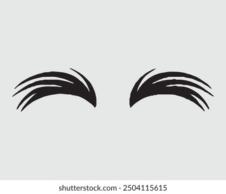 Eyelashes set on white background, eyelash, false, lash, illustration, vector, vector illustration, girl, salon.eps
