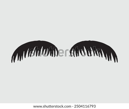 Eyelashes set on white background, beauty, eye, isolated, girl, salon.eps
