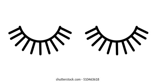 Eyelashes vector illustration