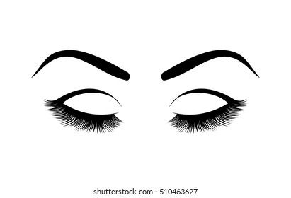 Eyelashes vector illustration