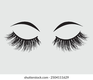 Eyelashesh set on white background, fashion, vector illustration, false, lash, girl, eye, salon, vector, illustration, eyelash.eps
