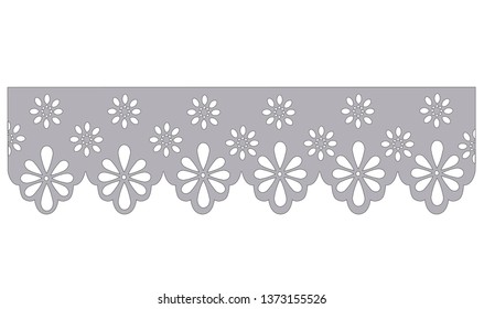 eyelet border vector