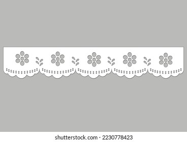 eyelet lace vector  hand drawn vector