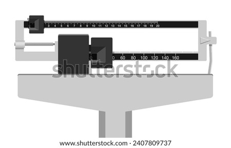 Eye-level physician scales - tool with platform for measuring weigh in hospitals and clinics