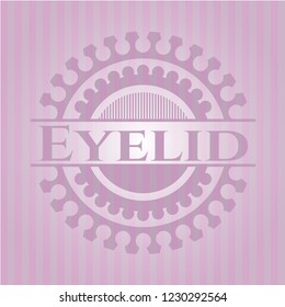 Eyelid pink emblem