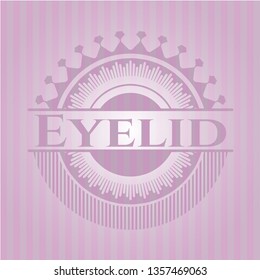 Eyelid pink emblem