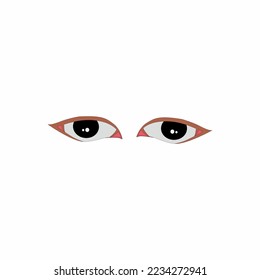 eyelids are looking forward, for logos, brands