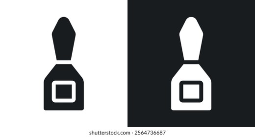 Eyeliner bottle icons in flat syle