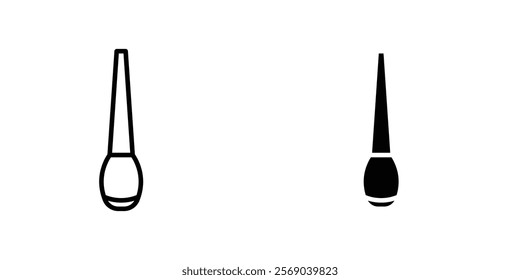 Eyeliner bottle icons vector graphic pack