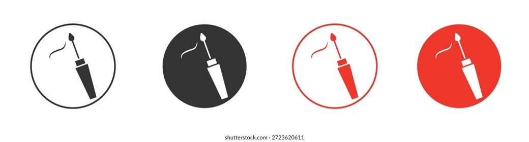 Eyeliner brush icon. web vector design