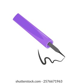 Eyeliner, Cosmetics Vector Illustration Isolated