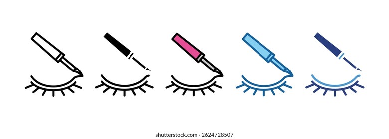 Eyeliner Icon Element For Design