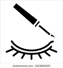 Elemento del icono del delineador de ojos para el diseño