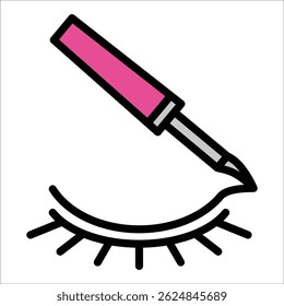 Elemento del icono del delineador de ojos para el diseño