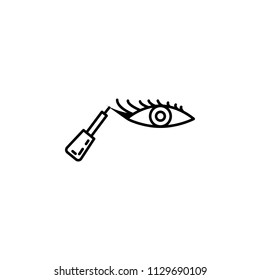 eyeliner icon. Element of make up and cosmetics icon for mobile concept and web apps. Outline dusk style eyeliner icon can be used for web and mobile