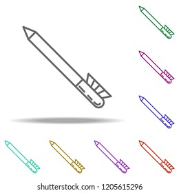 Eyeliner icon. Elements of Beauty, make up, cosmetics in multi color style icons. Simple icon for websites, web design, mobile app, info graphics