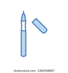 Eyeliner icon isolate white background vector stock illustration