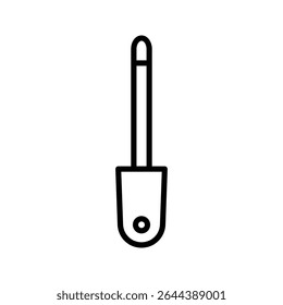 Vector plano aislado en el icono de contorno eps 10
