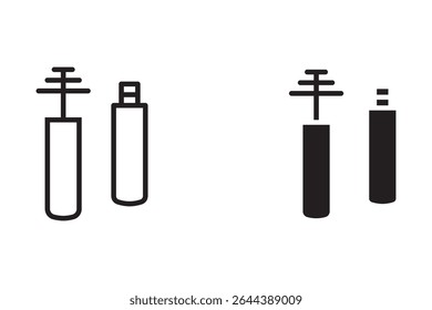 eyeliner icon Isolated flat vector in outline icon eps 10