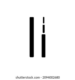 EYELINER icon in vector. Logotype