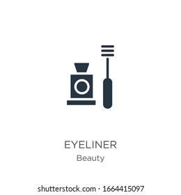 Eyeliner Ikone Vektorillustration. Trendy, flache Augenlider Symbol aus der Schönheitssammlung einzeln auf weißem Hintergrund. Vektorillustration-Illustration kann für Web- und Mobile-Grafikdesign, Logo, eps10 verwendet werden