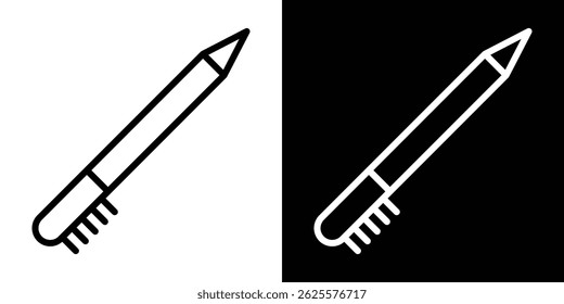 Eyeliner icon vector for web and mobile app. Symbol isolated.