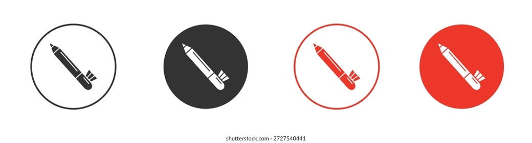 Icono de delineador de ojos. Diseño de Vector de Web