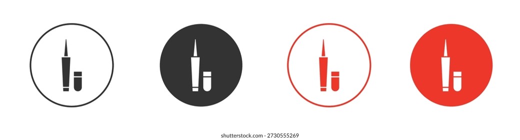 Icono de delineador de ojos. Diseño de Vector de Web