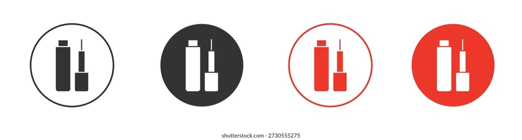Icono de delineador de ojos. Diseño de Vector de Web