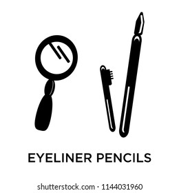 Eyeliner pencils icon vector isolated on white background for your web and mobile app design, Eyeliner pencils logo concept