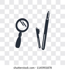 Eyeliner pencils vector icon isolated on transparent background, Eyeliner pencils logo concept