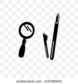Eyeliner pencils vector icon isolated on transparent background, Eyeliner pencils logo concept