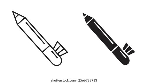 Eyeliner vector line icon illustration