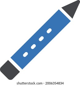 eyeliner with white background. eyeliner is a symbol of professtion .glyph colour icon.