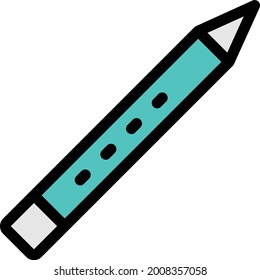 eyeliner with white background. eyeliner is a symbol of professtion .colour line icon.