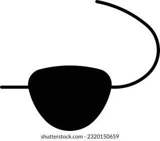eyepatch eye patch pirate danger Glyph